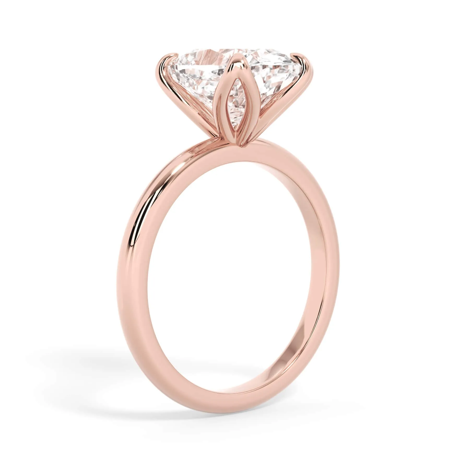 Tulip Solitaire Engagement Ring Setting