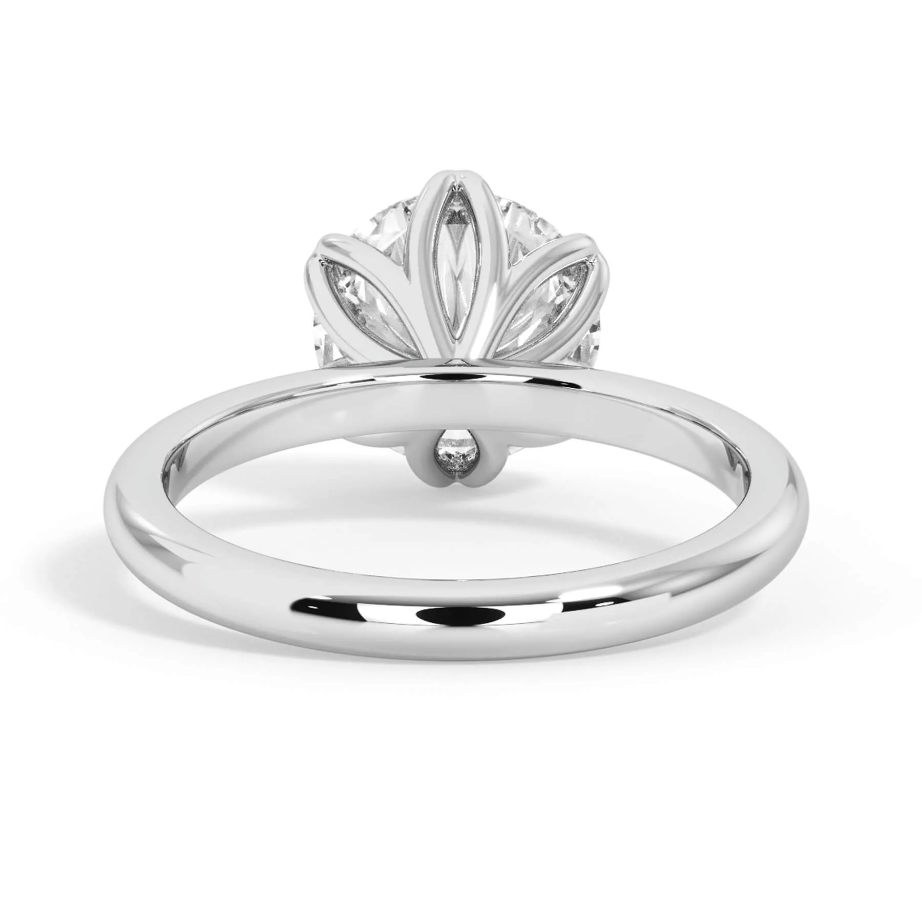 Tulip Solitaire Engagement Ring Setting