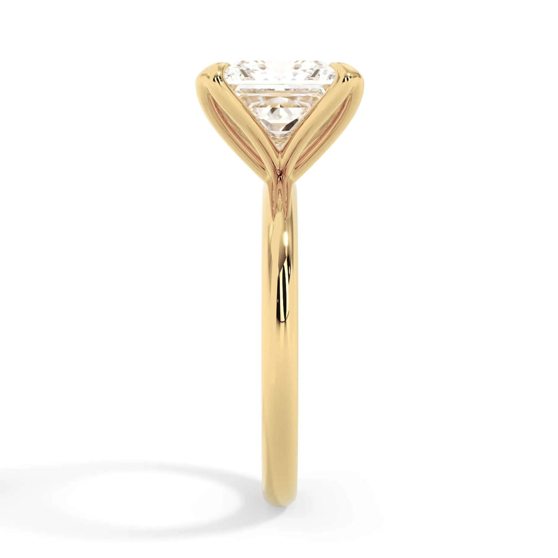 Tulip Solitaire Engagement Ring Setting