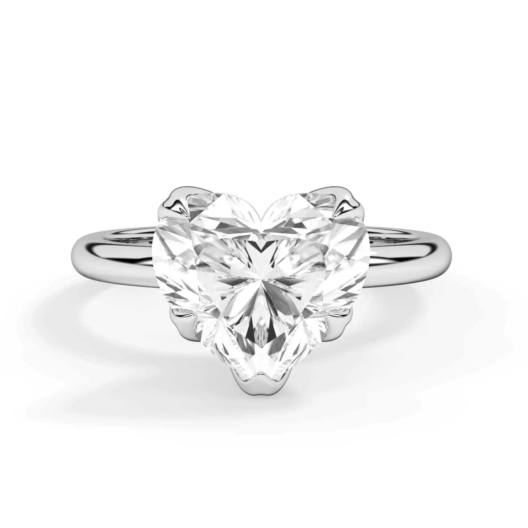 Tulip Solitaire Engagement Ring Setting