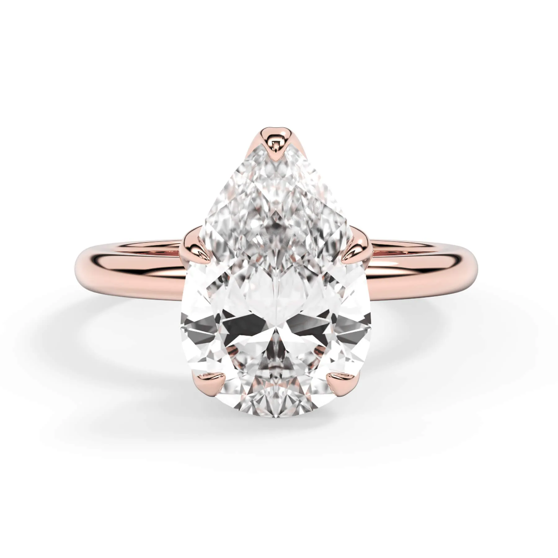 Tulip Solitaire Engagement Ring Setting