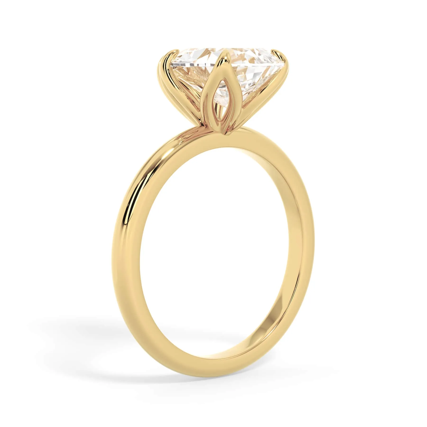 Tulip Solitaire Engagement Ring Setting