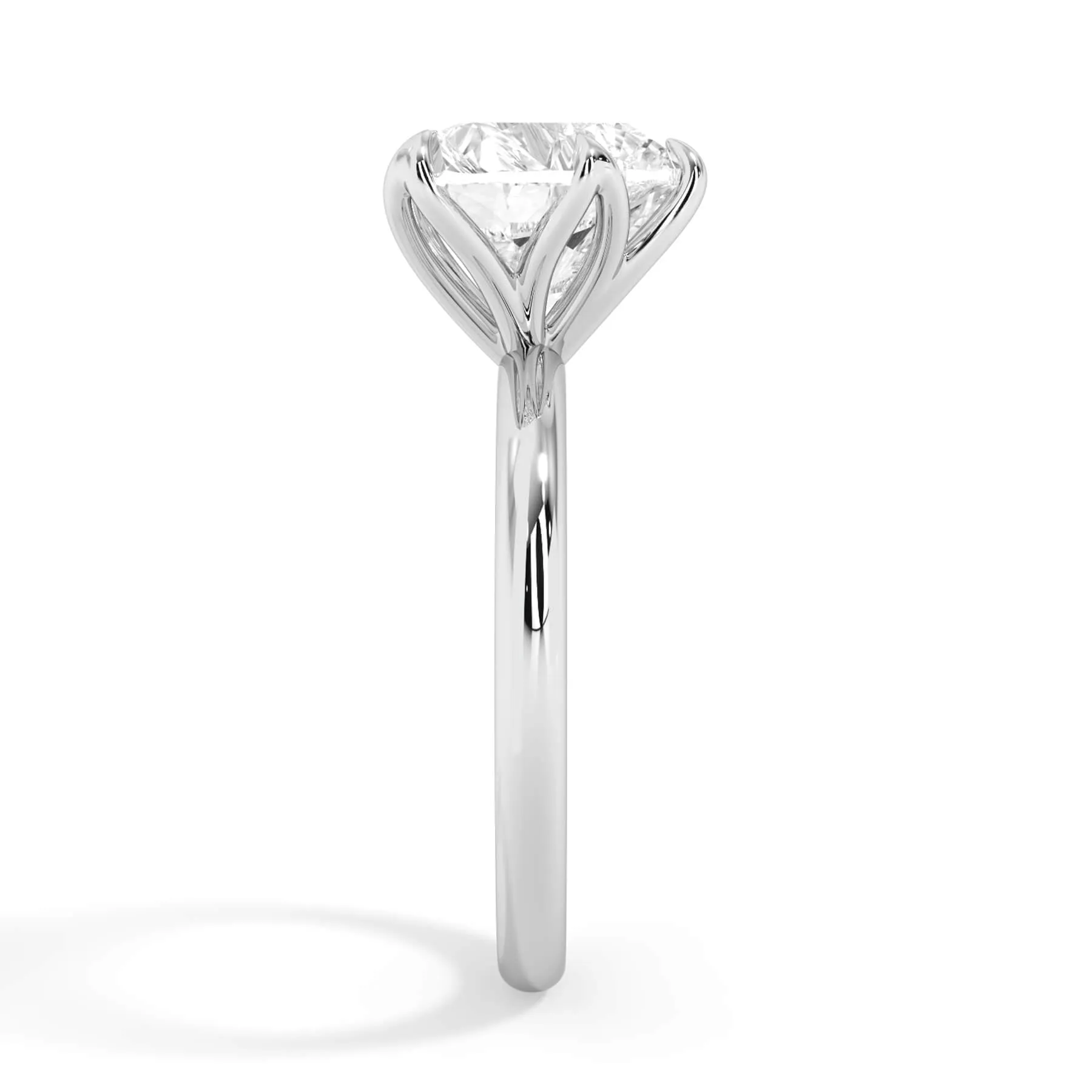 Tulip Solitaire Engagement Ring Setting