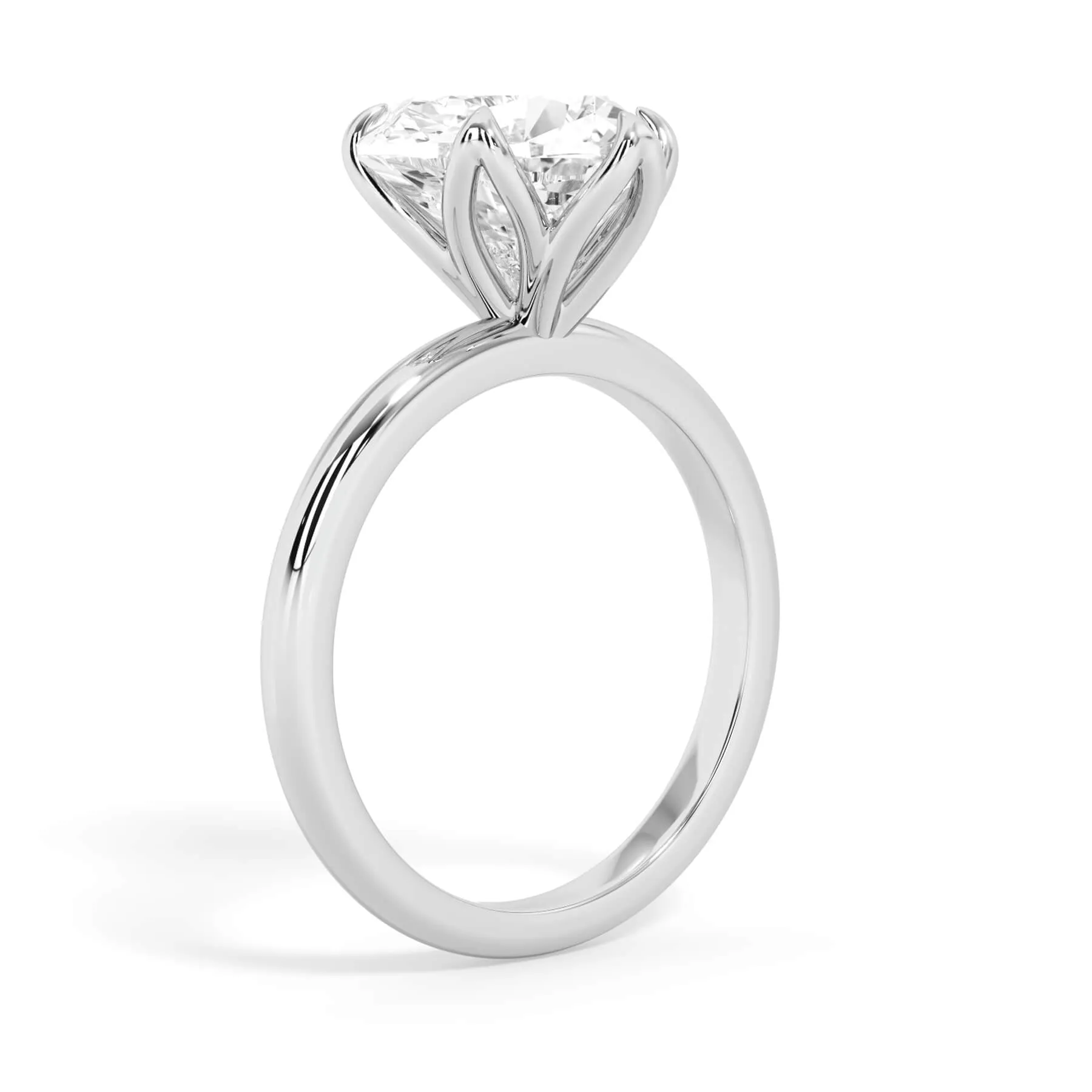 Tulip Solitaire Engagement Ring Setting