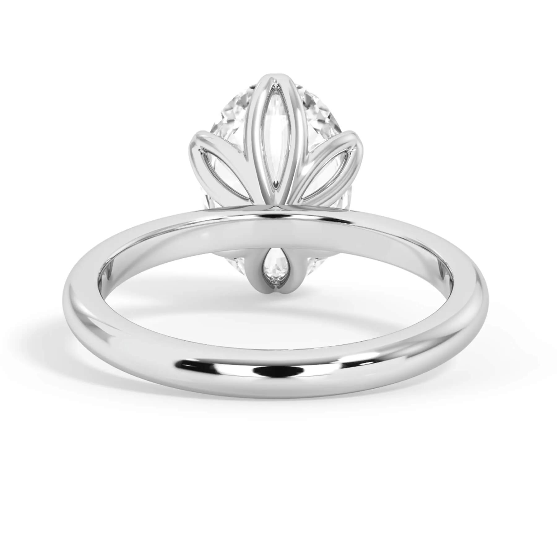 Tulip Solitaire Engagement Ring Setting