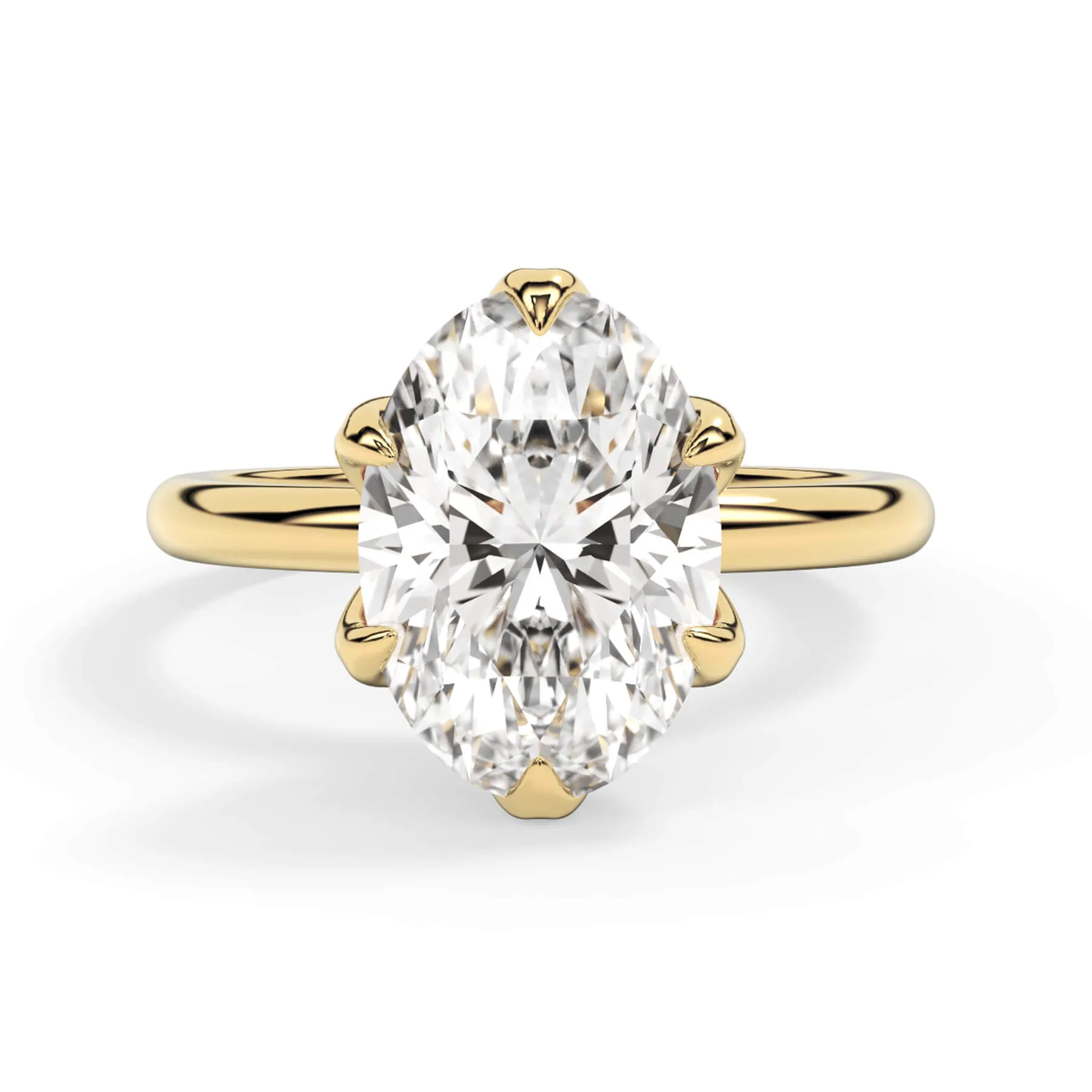 Tulip Solitaire Engagement Ring Setting