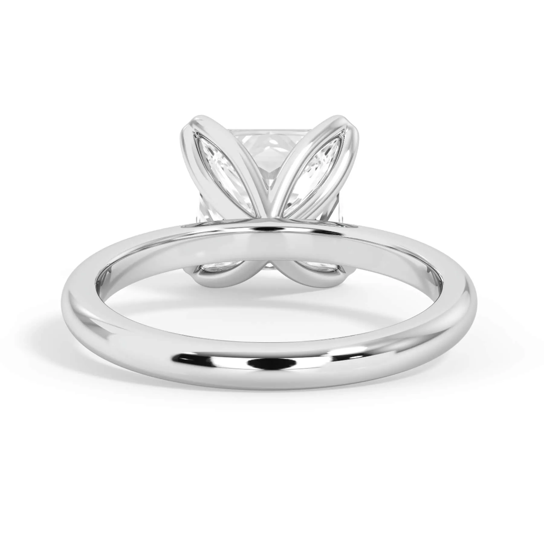 Tulip Solitaire Engagement Ring Setting