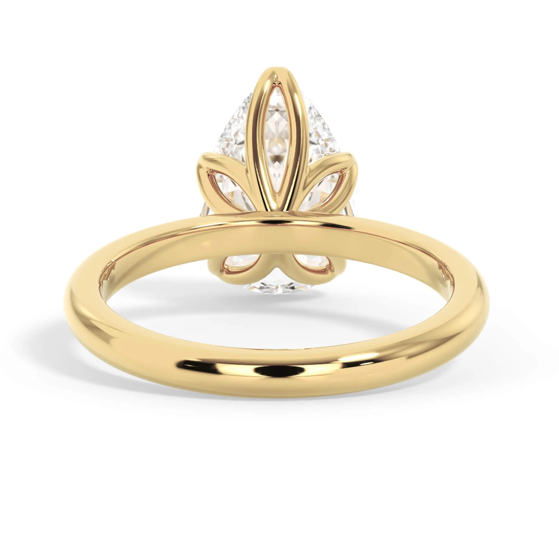 Tulip Solitaire Engagement Ring Setting