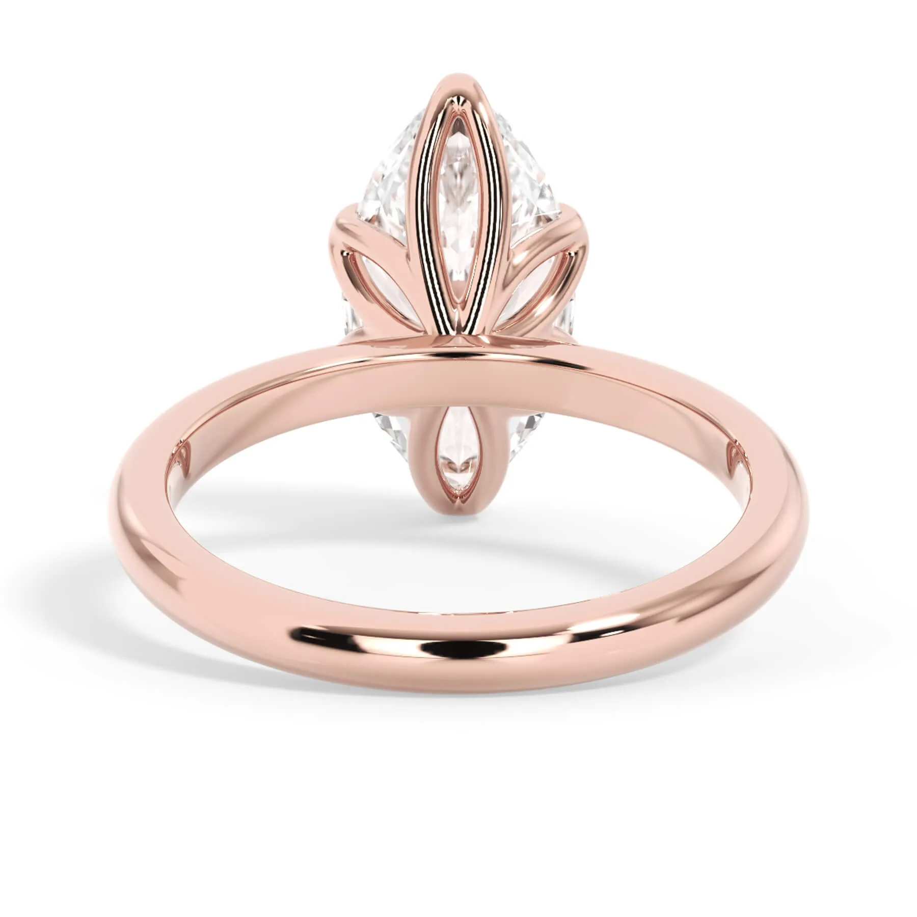 Tulip Solitaire Engagement Ring Setting