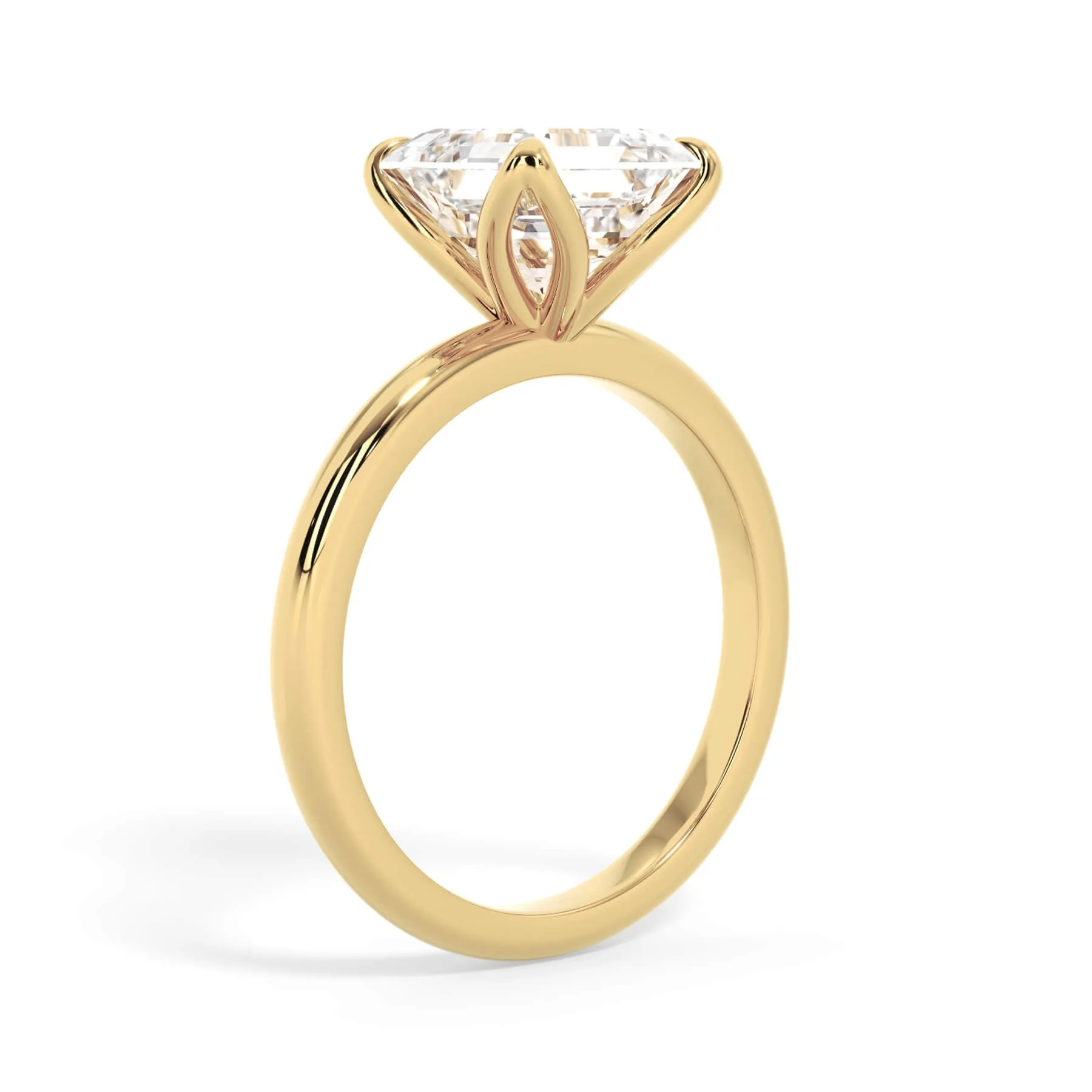 Tulip Solitaire Engagement Ring Setting