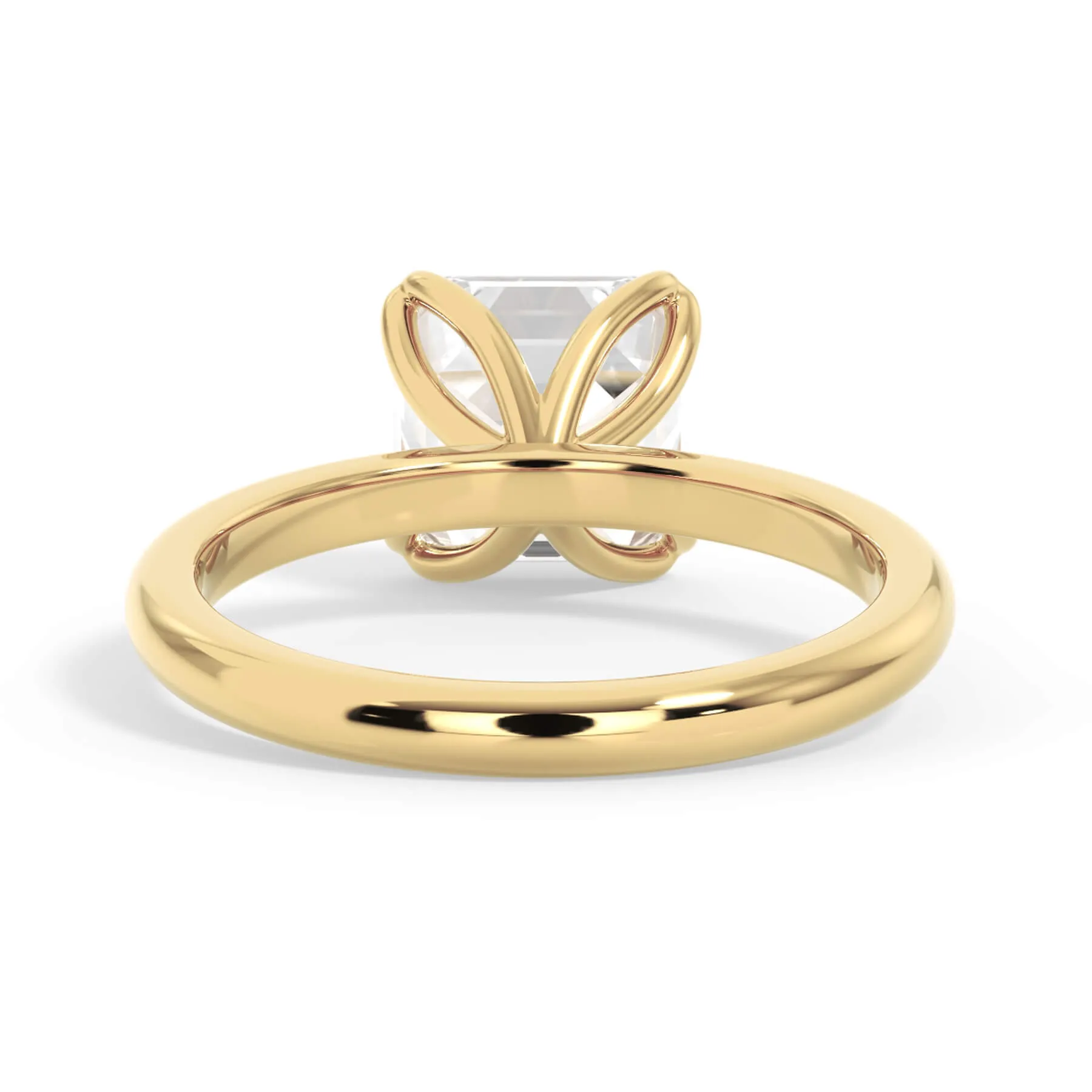 Tulip Solitaire Engagement Ring Setting