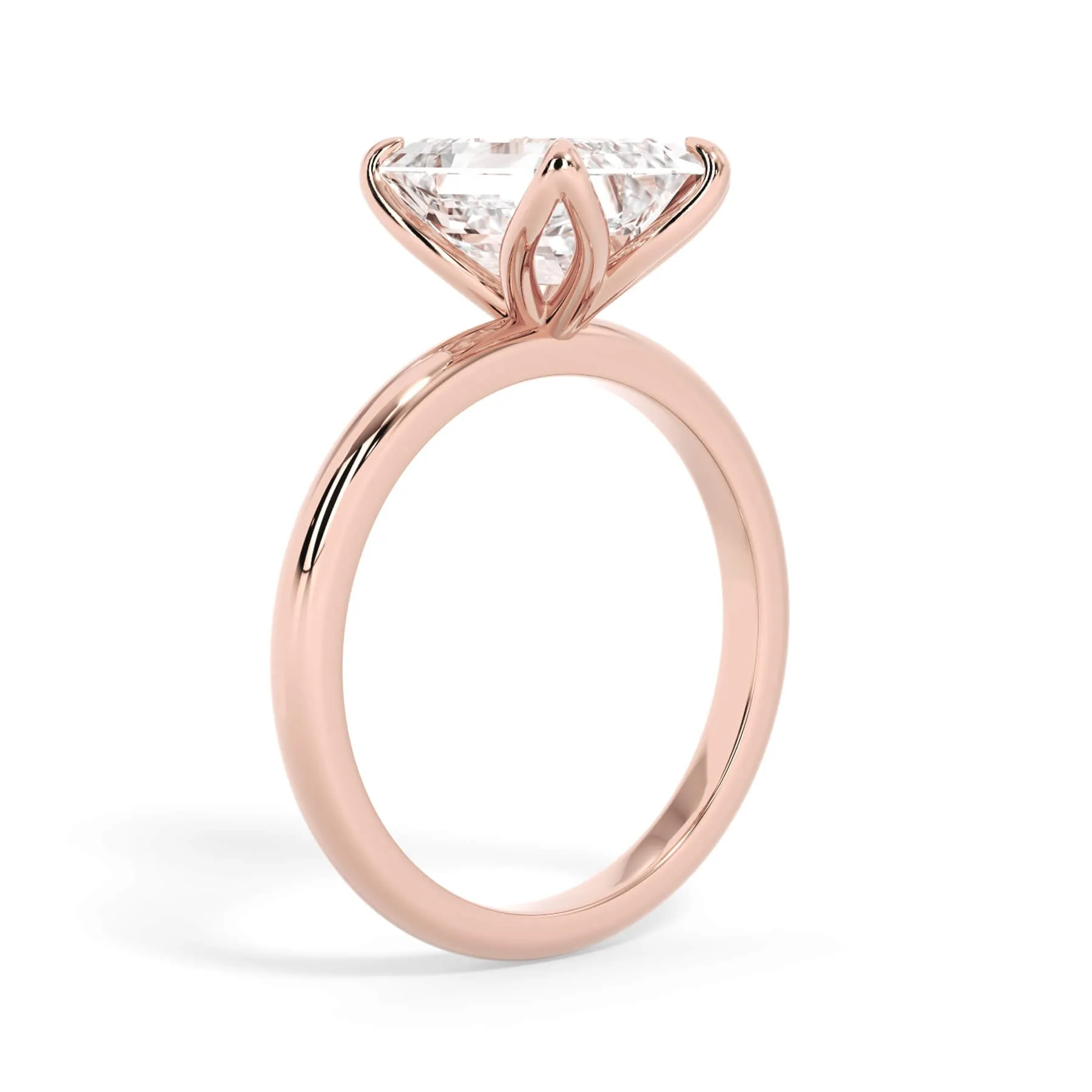 Tulip Solitaire Engagement Ring Setting