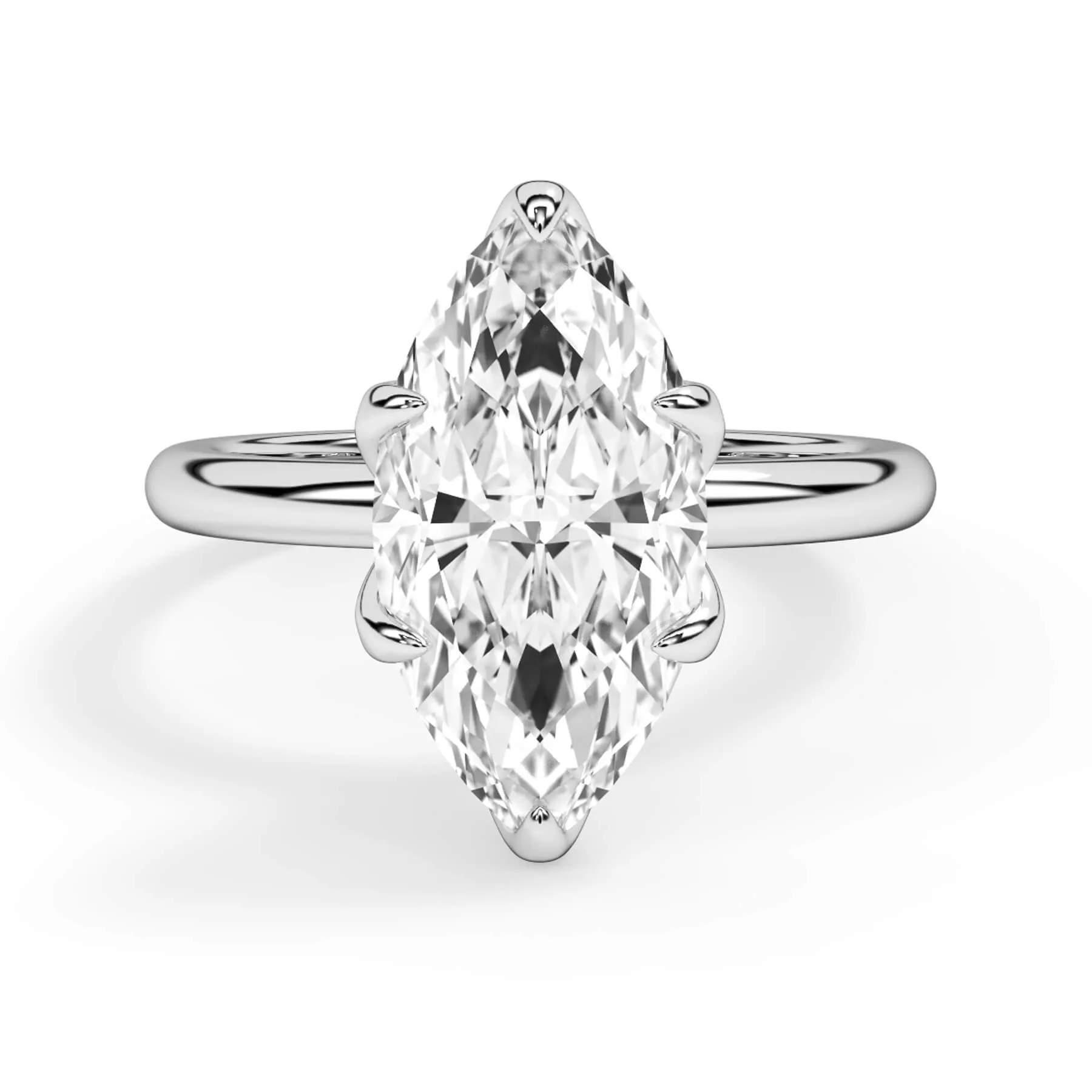 Tulip Solitaire Engagement Ring Setting