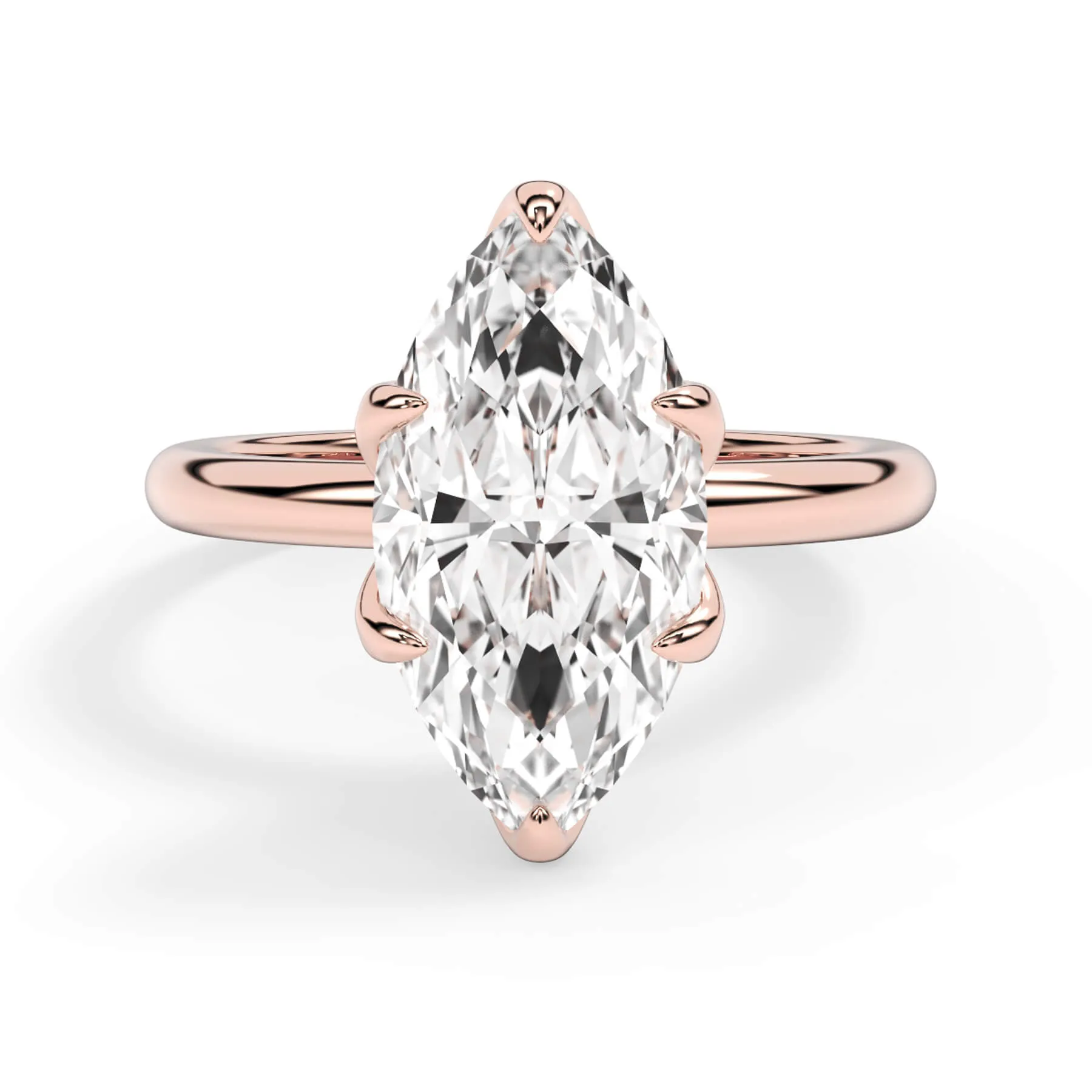 Tulip Solitaire Engagement Ring Setting