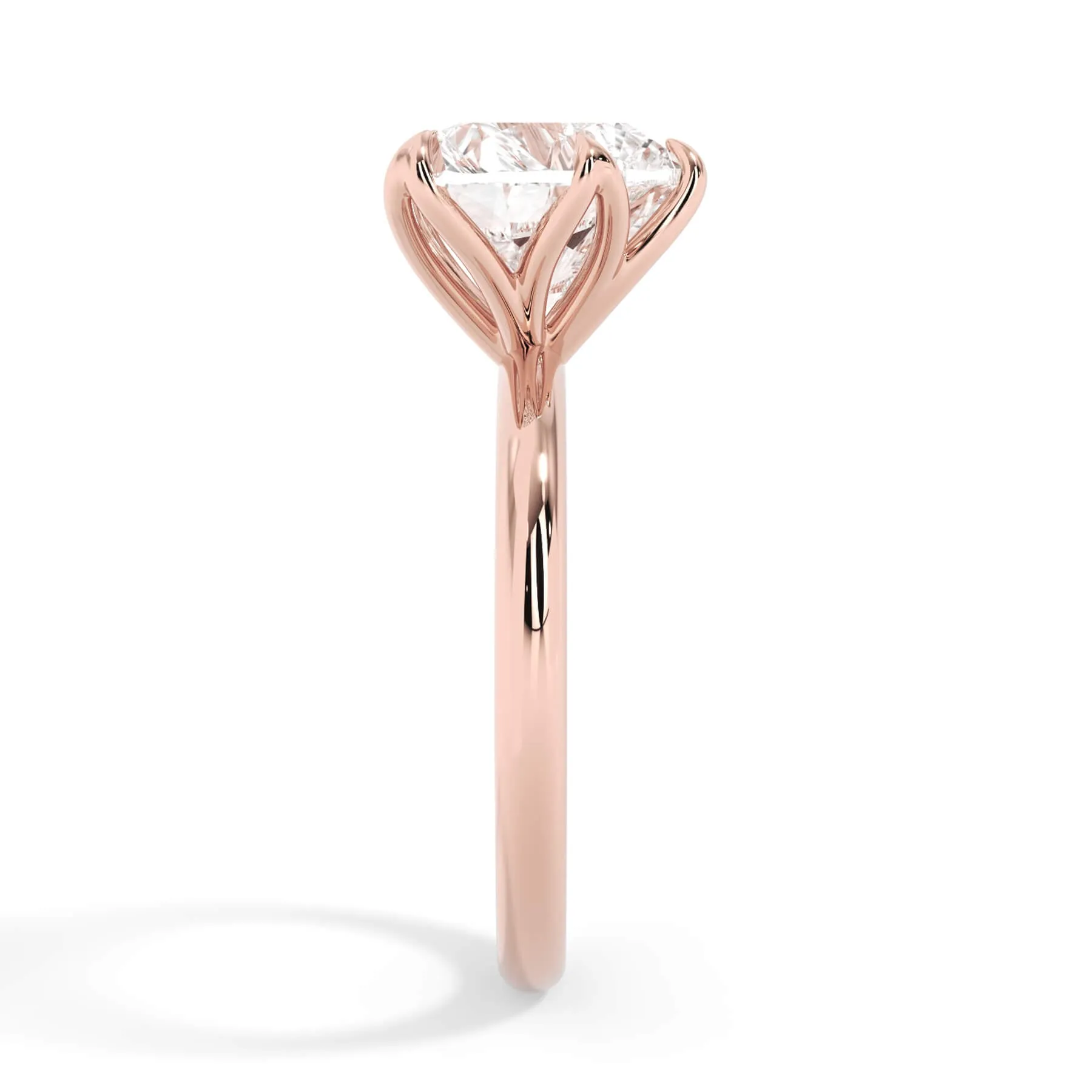 Tulip Solitaire Engagement Ring Setting