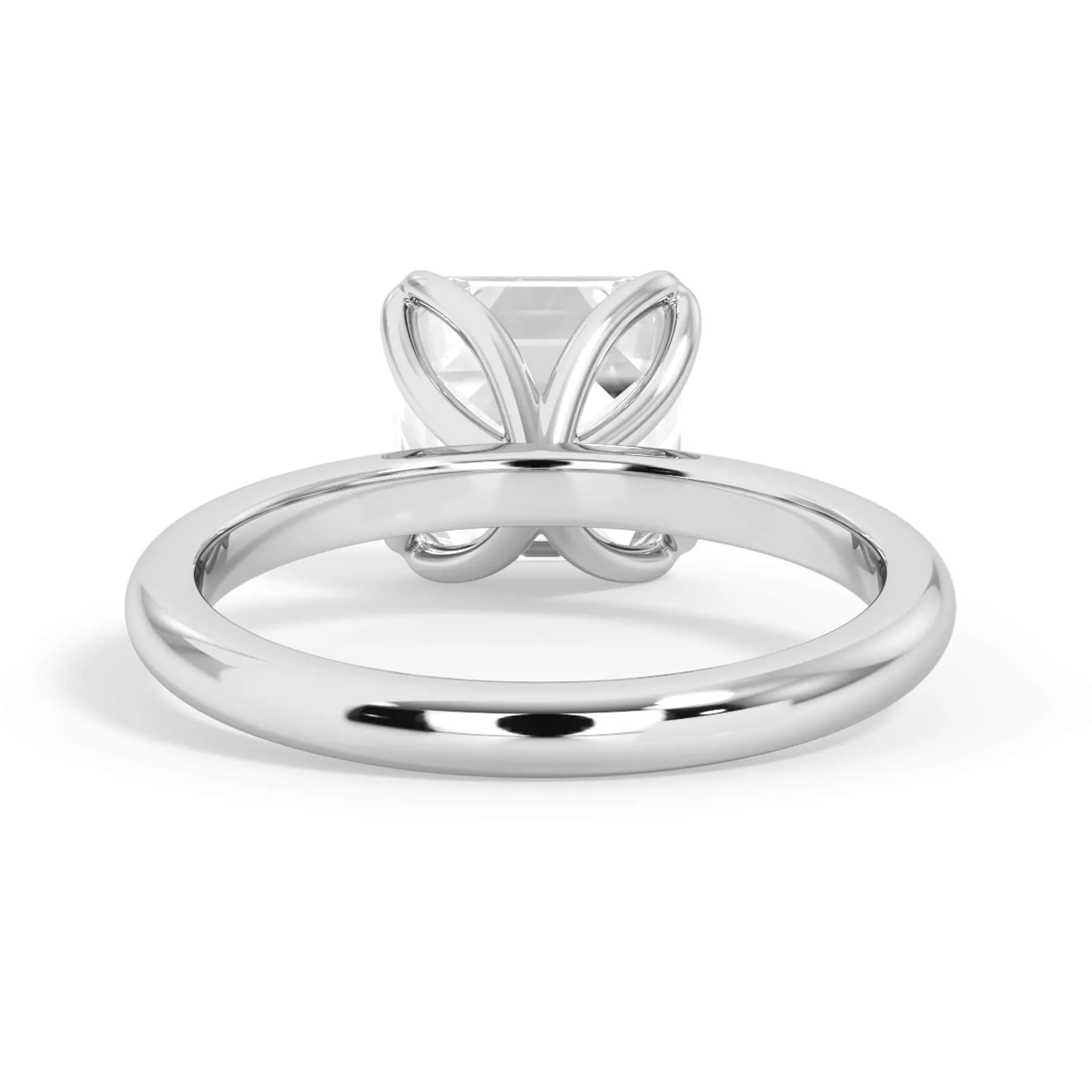 Tulip Solitaire Engagement Ring Setting