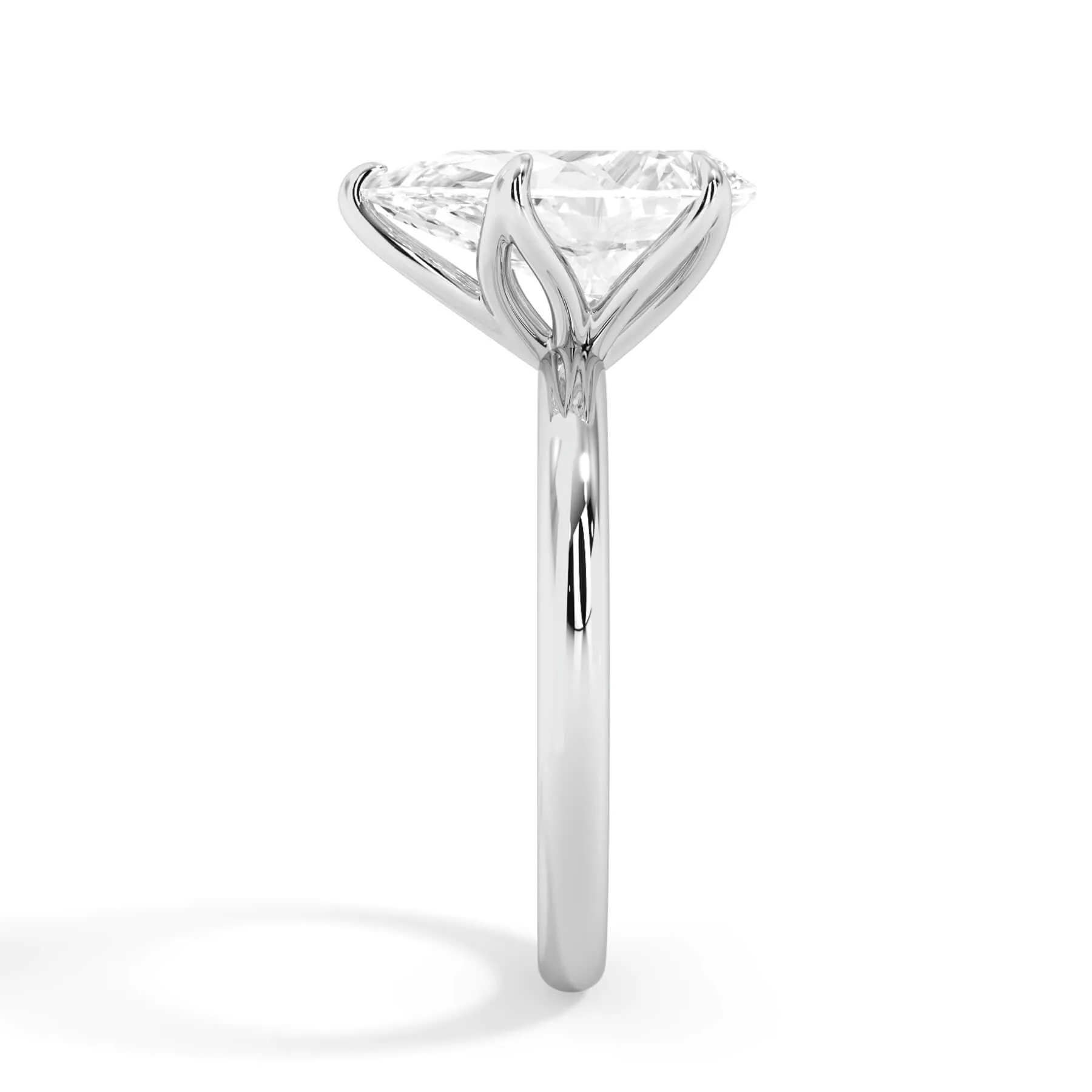 Tulip Solitaire Engagement Ring Setting