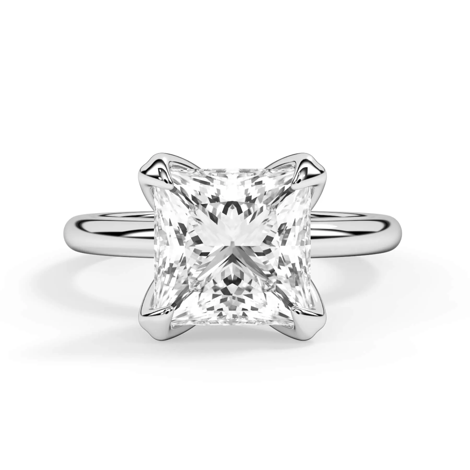 Tulip Solitaire Engagement Ring Setting