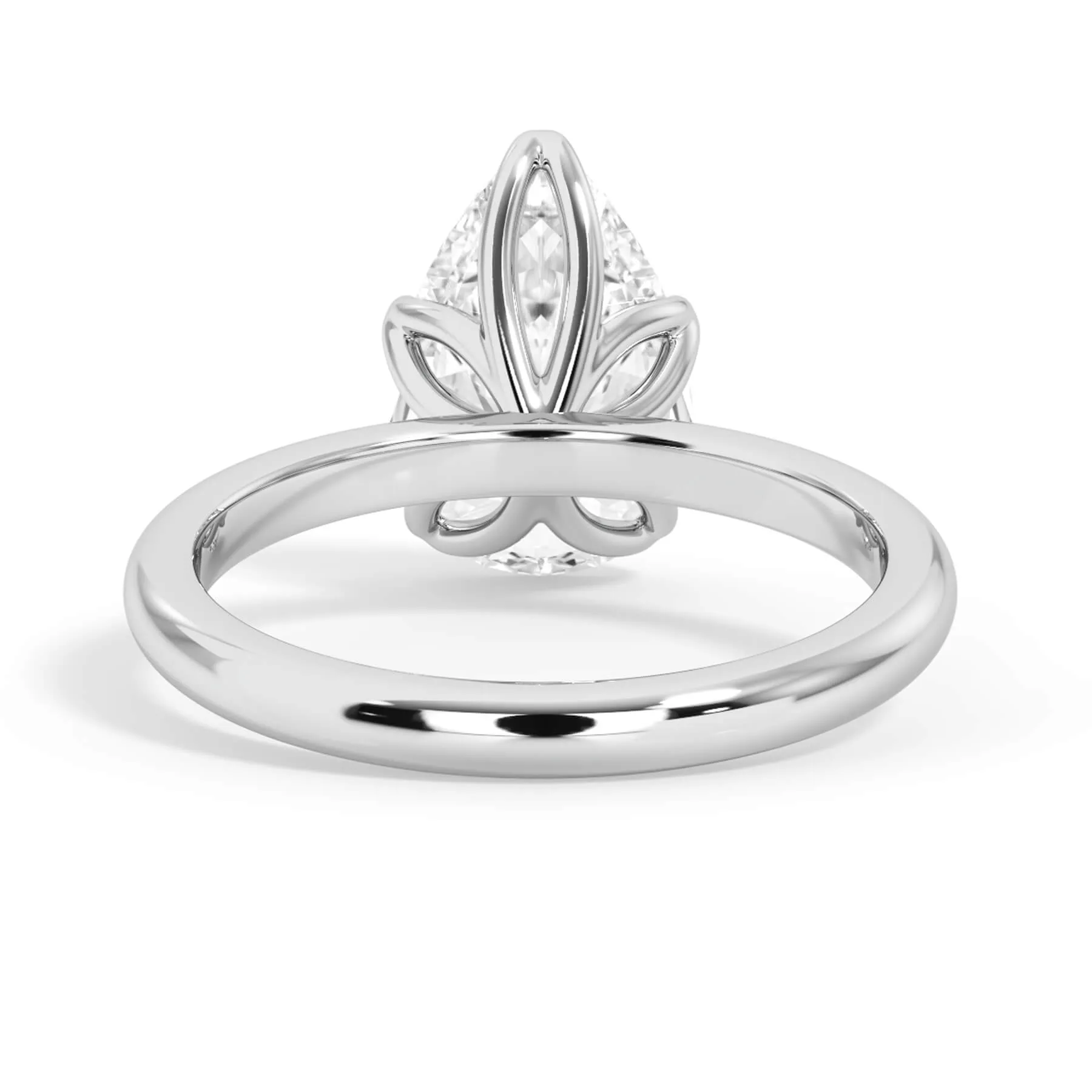 Tulip Solitaire Engagement Ring Setting