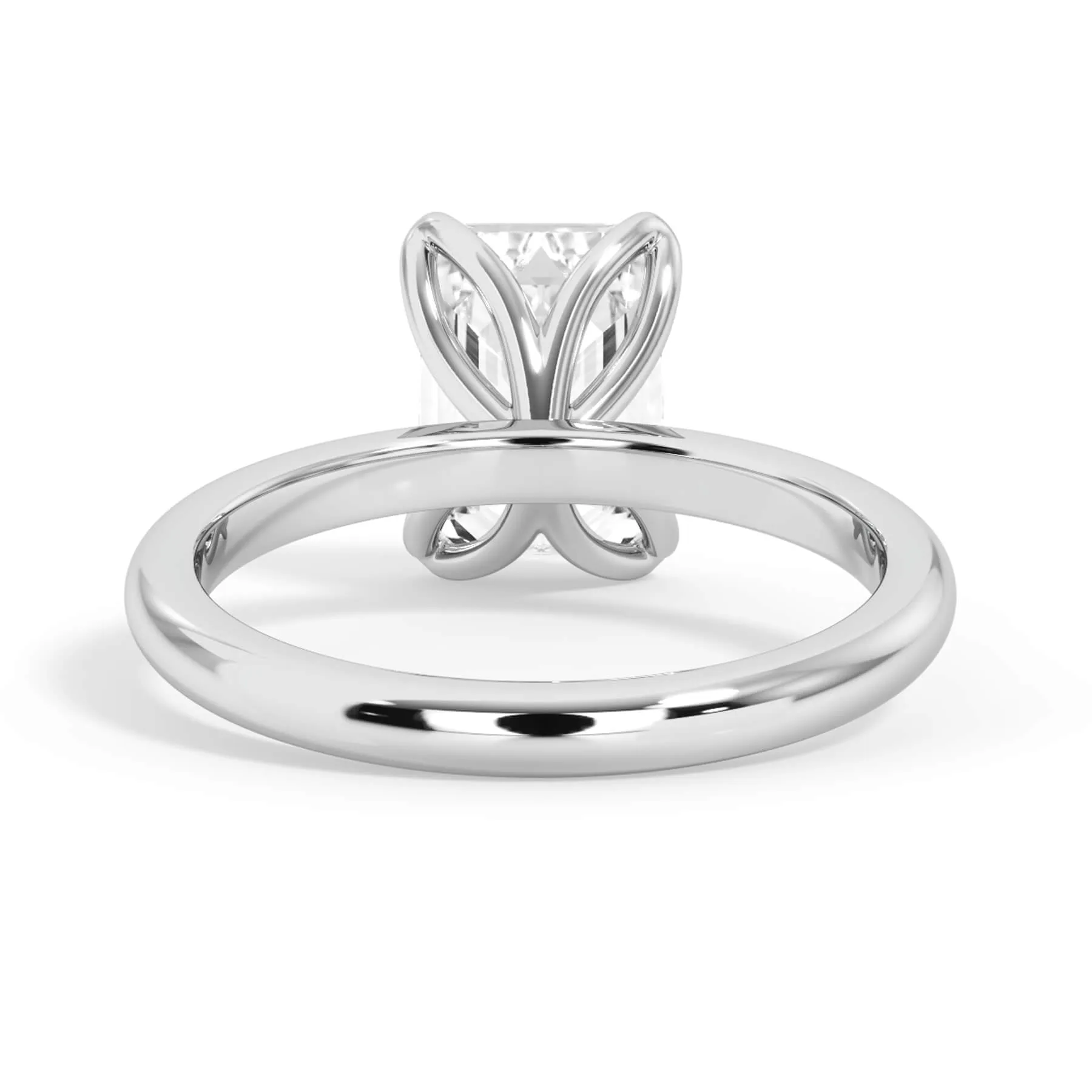 Tulip Solitaire Engagement Ring Setting