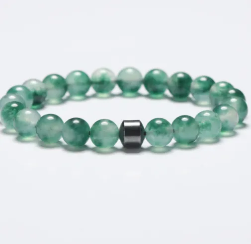 Turquoise Tiger's Eye Map Stone Malachite 8mm Men's And Women's Bracelet