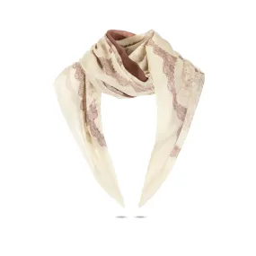 Ugg 100% Australian Merino Wool Scarf Cream and Tan