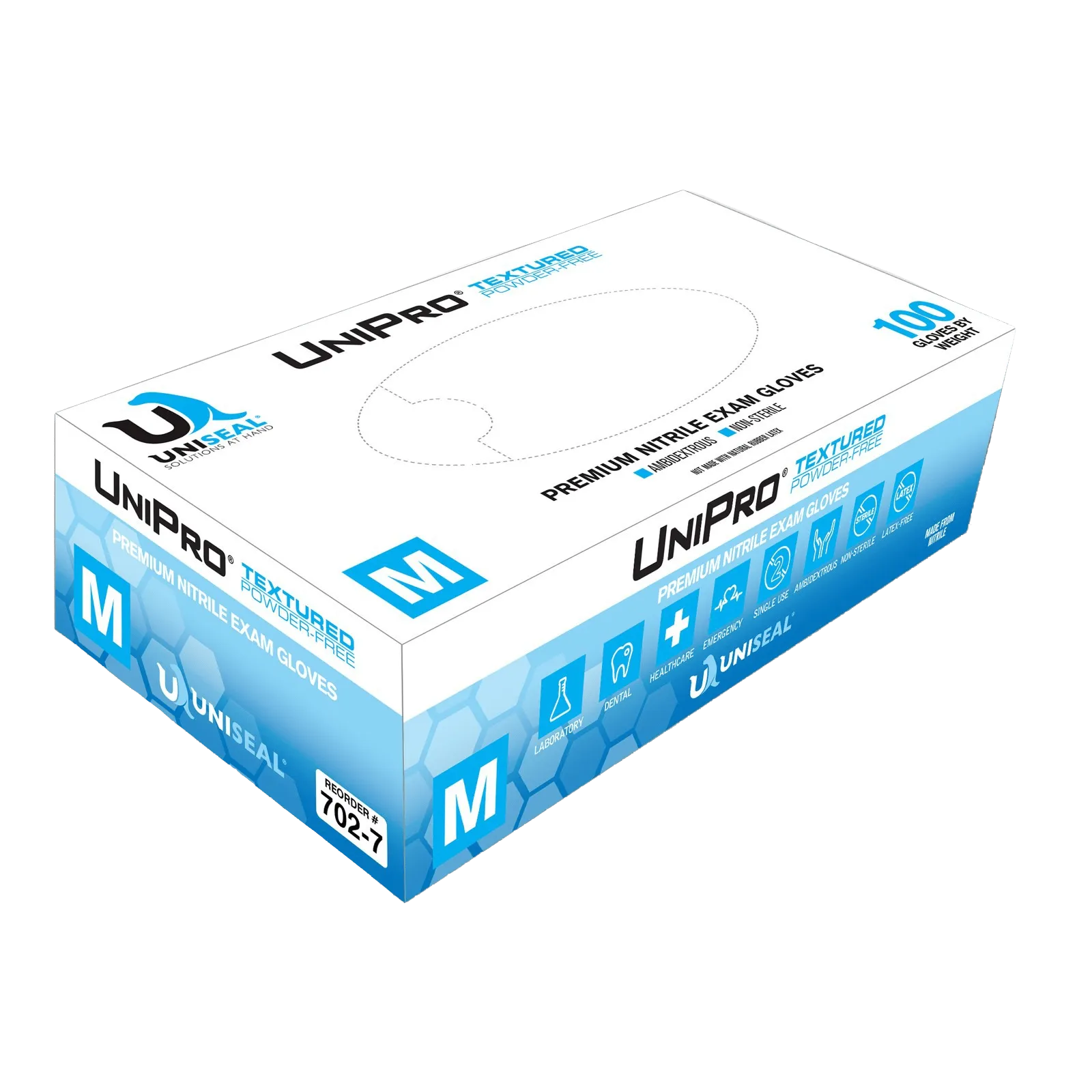 Uniseal® UniPro® Nitrile Powder-Free Exam Gloves 6 Mil (Case)