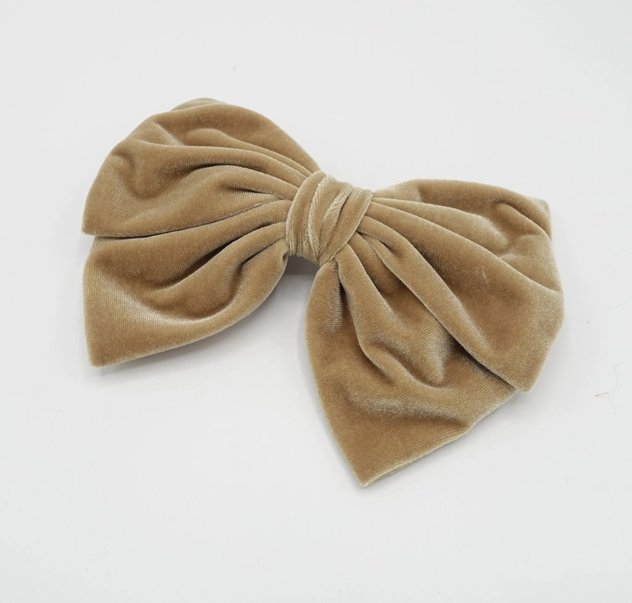 velvet hair bow butterfly big hair bow barrette for women