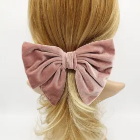 velvet hair bow butterfly big hair bow barrette for women