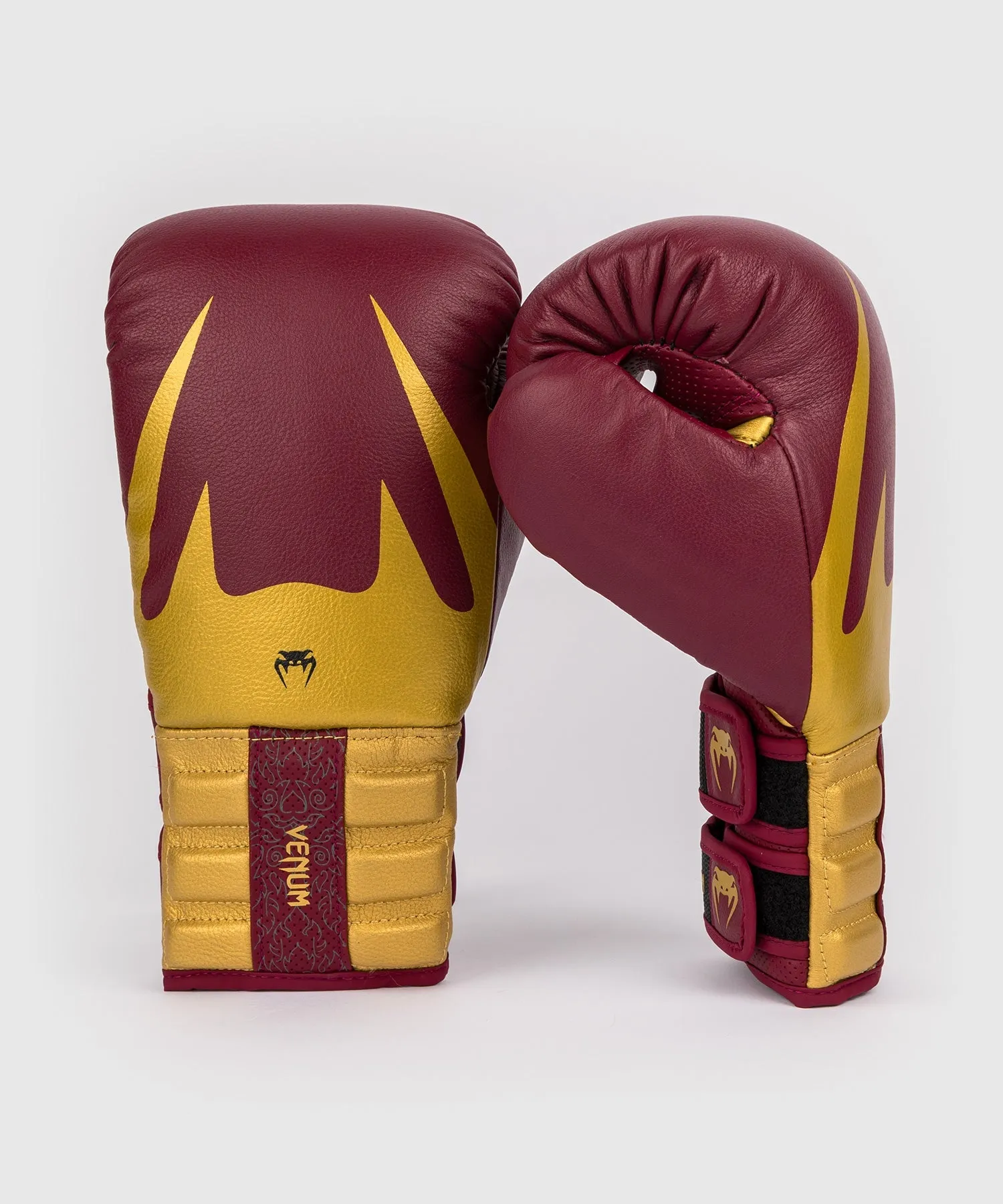 Venum Reverso Boxing Gloves - Cherry Red / Gold