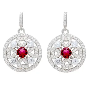 Vibrant Color CZ Earrings For Women IJ15CSSER013