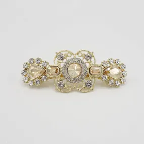 vintage rhinestone hair barrette baroque style bling hair accessory for women