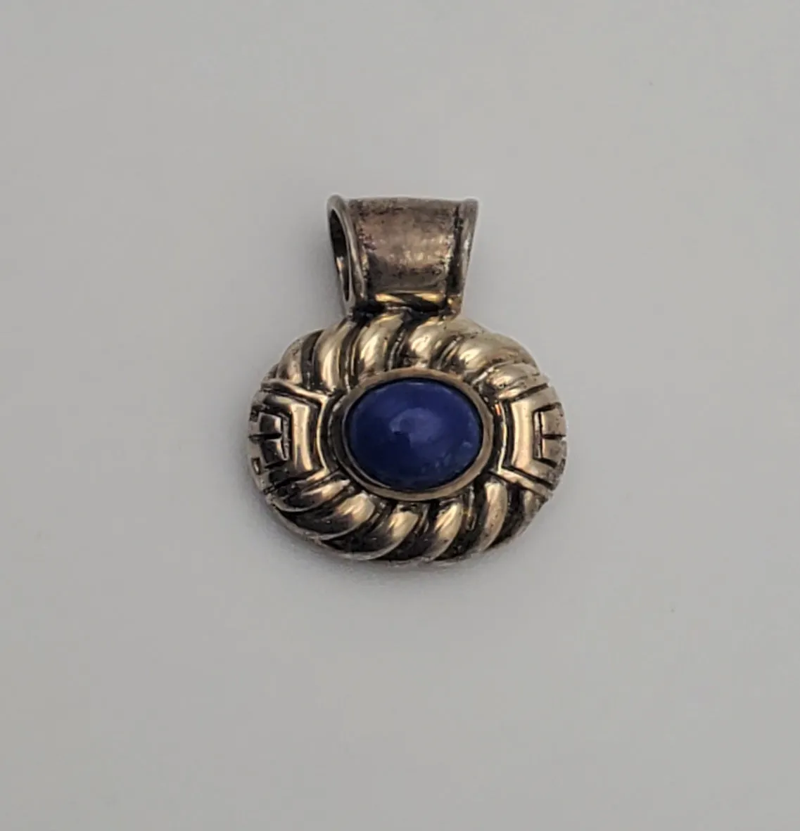 Vintage Sterling Silver Lapis Lazuli Pendant