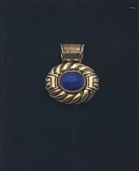 Vintage Sterling Silver Lapis Lazuli Pendant