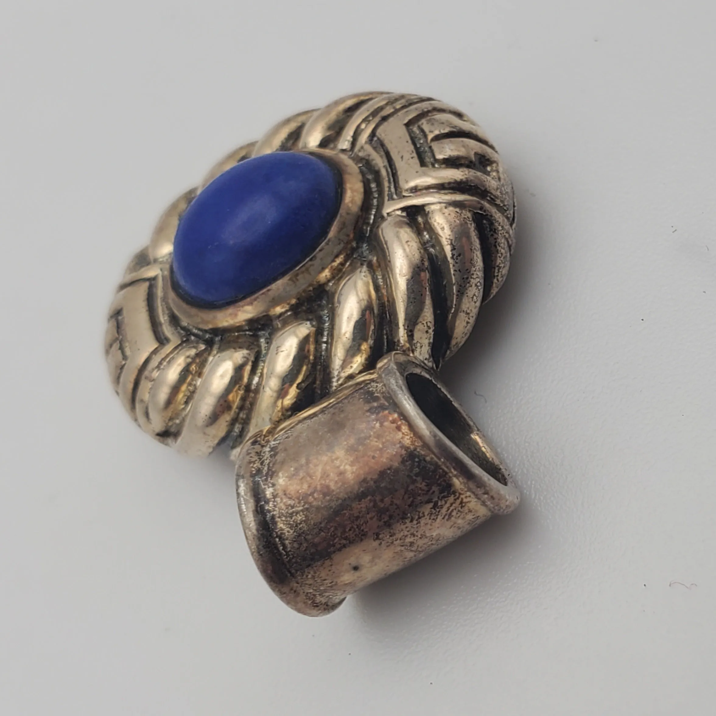 Vintage Sterling Silver Lapis Lazuli Pendant