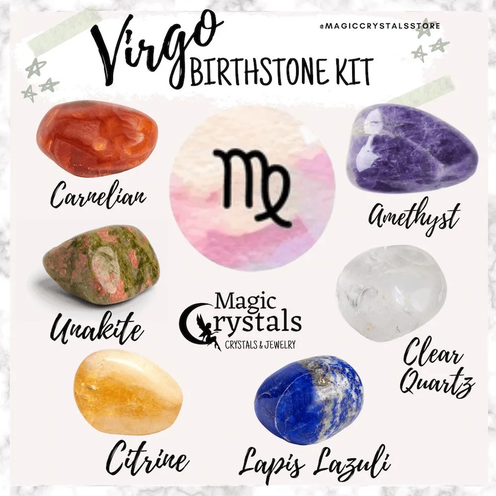 Virgo Birthstones Crystal Set