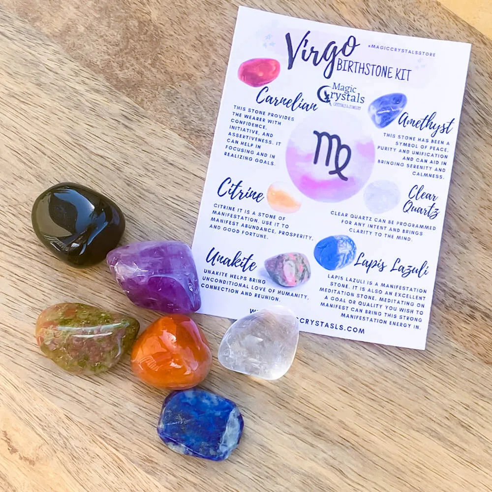 Virgo Birthstones Crystal Set