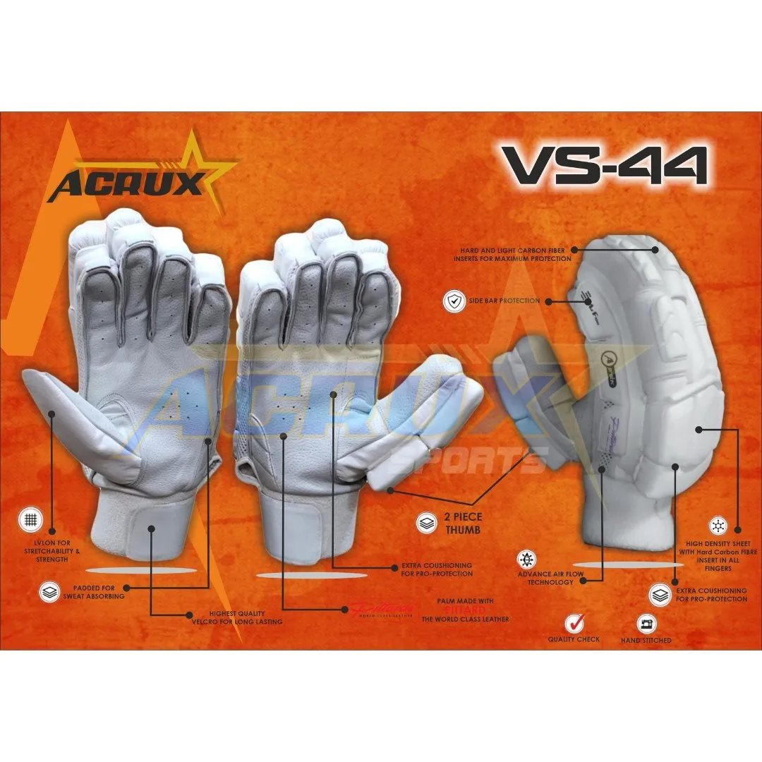 VS 44 Top Range Cricket Batting Gloves Pittard Palm