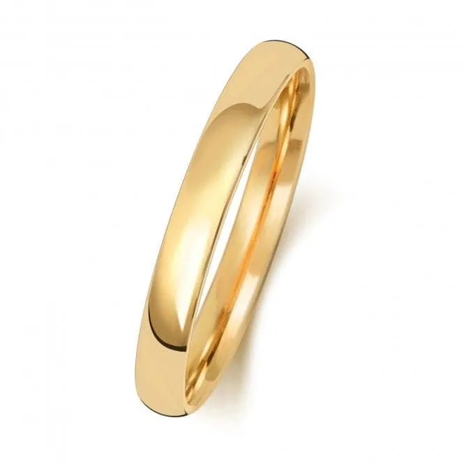 Wedding Band 9K Slight Court 2.5 mm-1.7 Wedding  Ring W112H