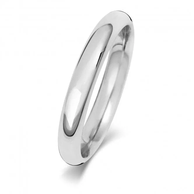 Wedding Band Platinum Trad Court 3mm-1.15 Wedding  Ring WP163L