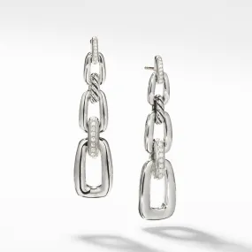 Wellesley Linked Chain Drop Earrings with Diamonds