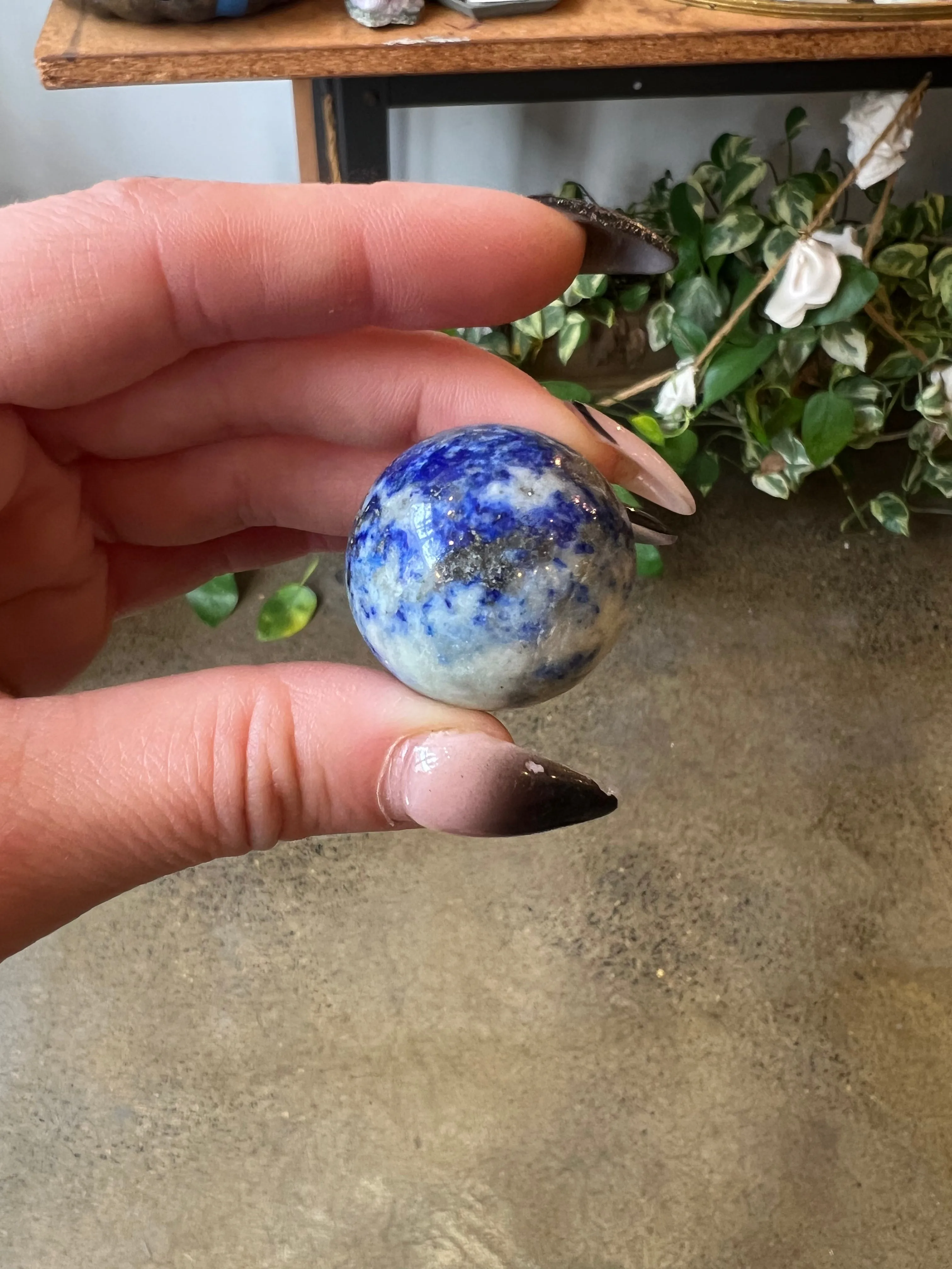 Witch's Way Blue Lapis Sphere