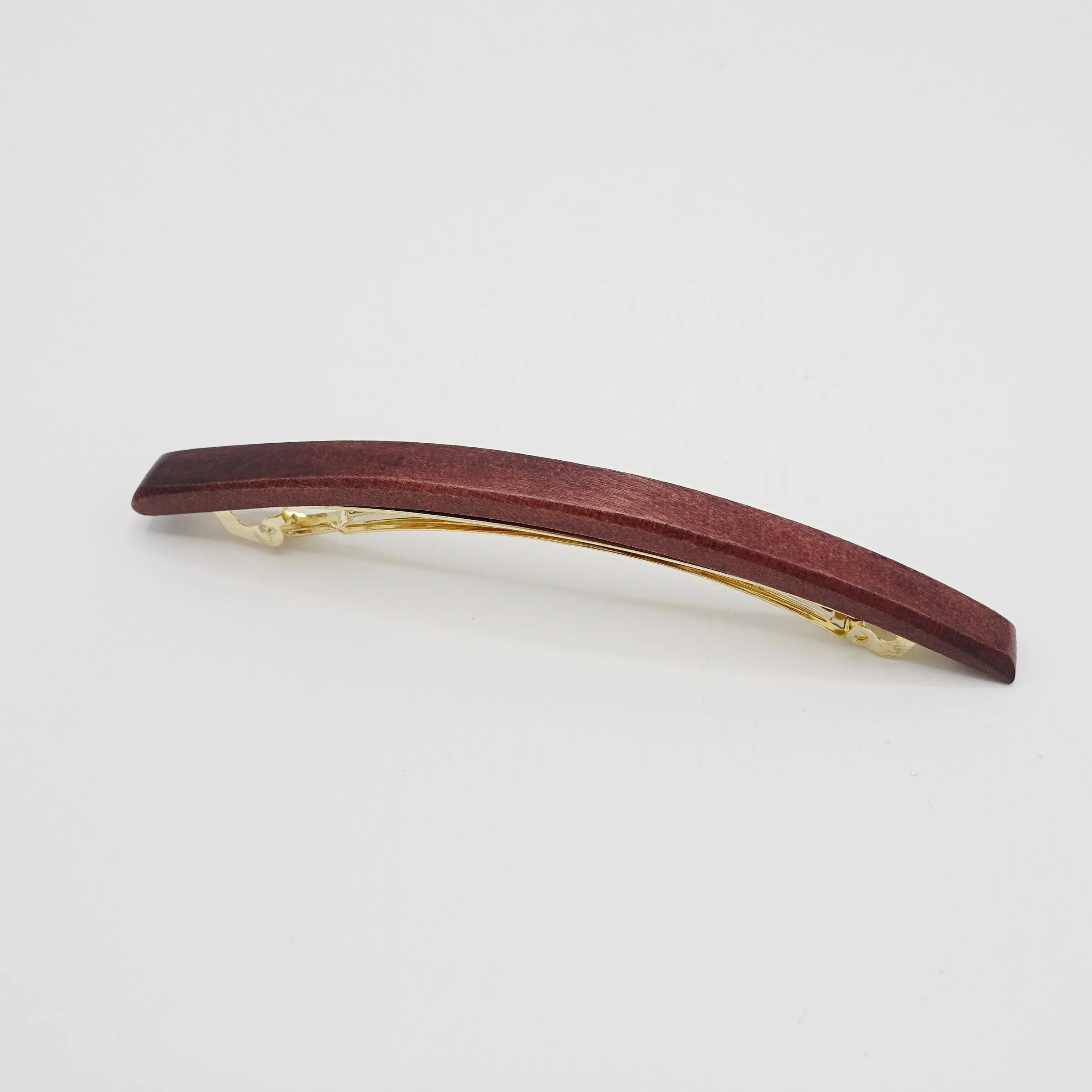 wood hair barrette thin hair accessory for women