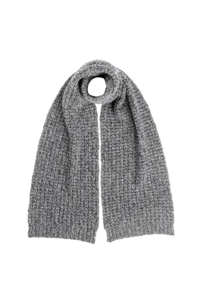 Wool Cashmere Slub Waffle Scarf