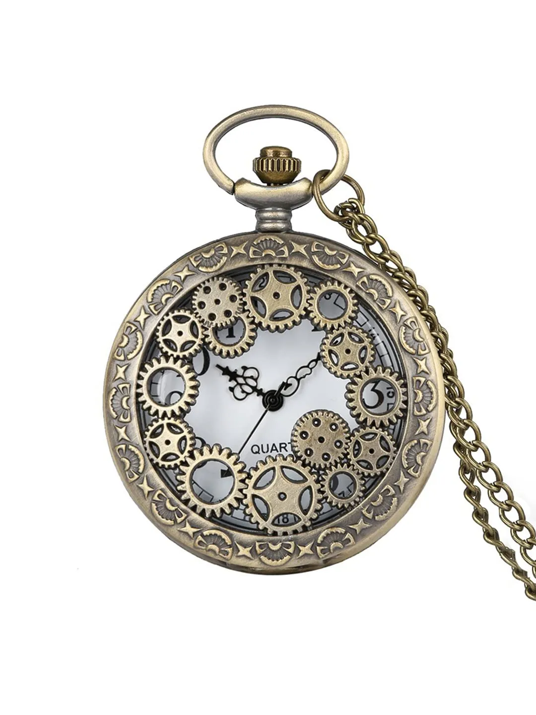 Yellow Chimes Pendant for Men and Boys Golden Men Pendant Pocket Watch Pendant with Chain Dual Purpose Stainless Steel Clock for Men and Boys | Birthday Gift for Boys & Men Anniversary Gift for Husband.